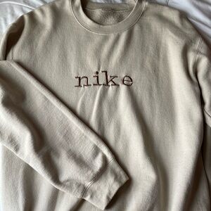Nike Beige Crewneck Sweater